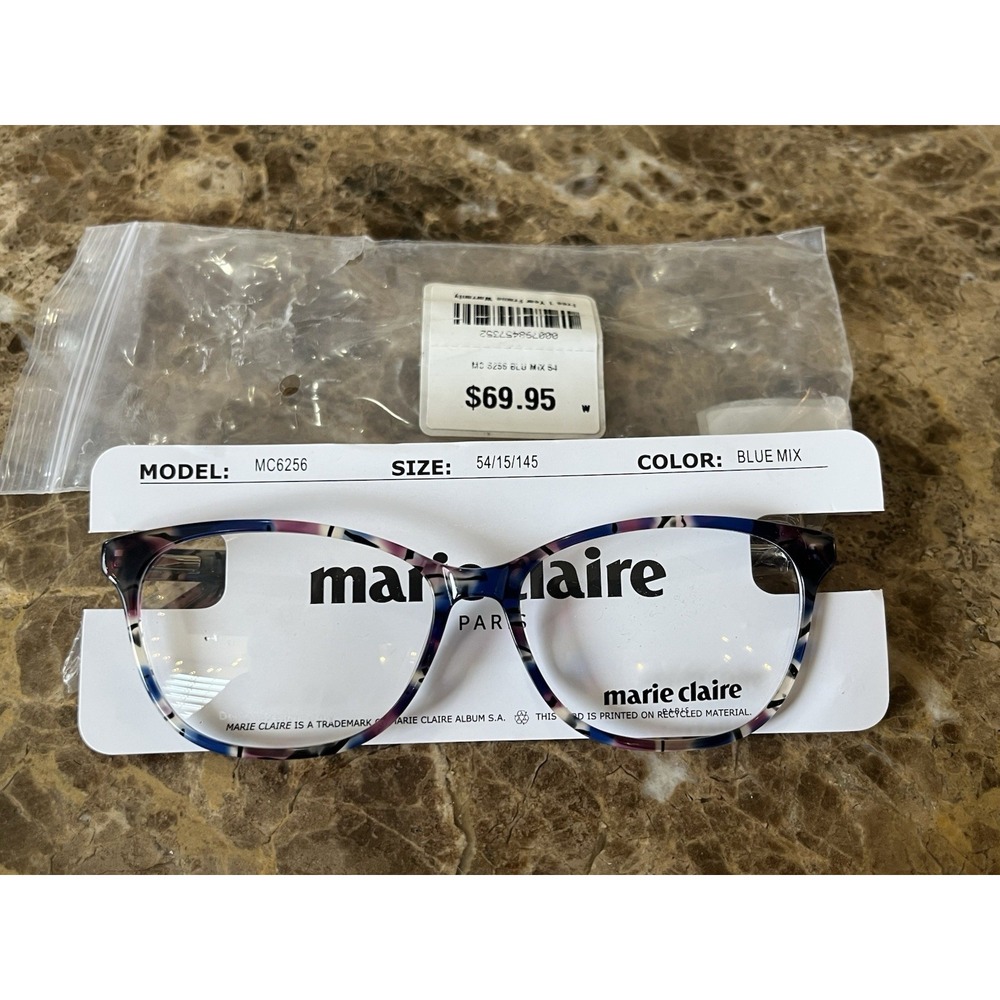MARIE CLAIRE MC6256 WOMENS EYEGLASS Floral Tortoise FRAMES 54-15-145